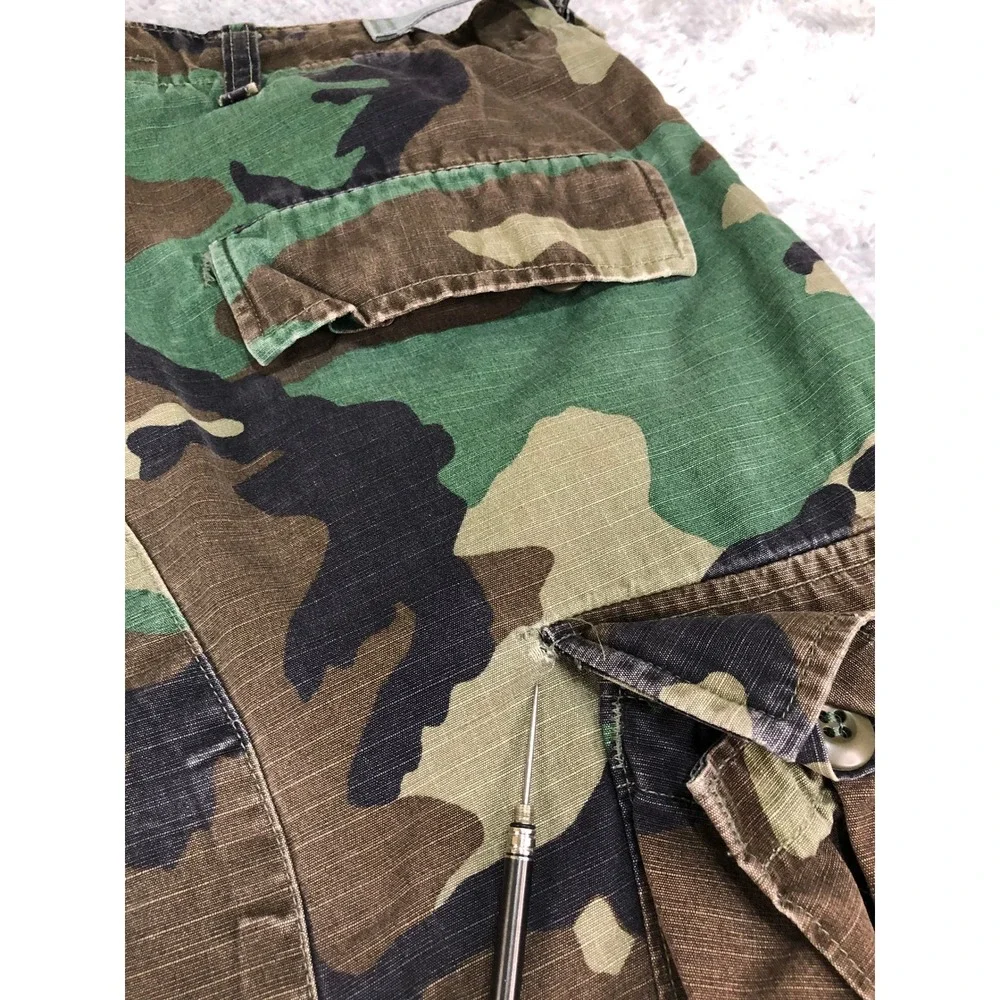 US Military Woodland Camo BDU Combat Pants Men 36x33 Cargo Propper Ripstop *Flaw